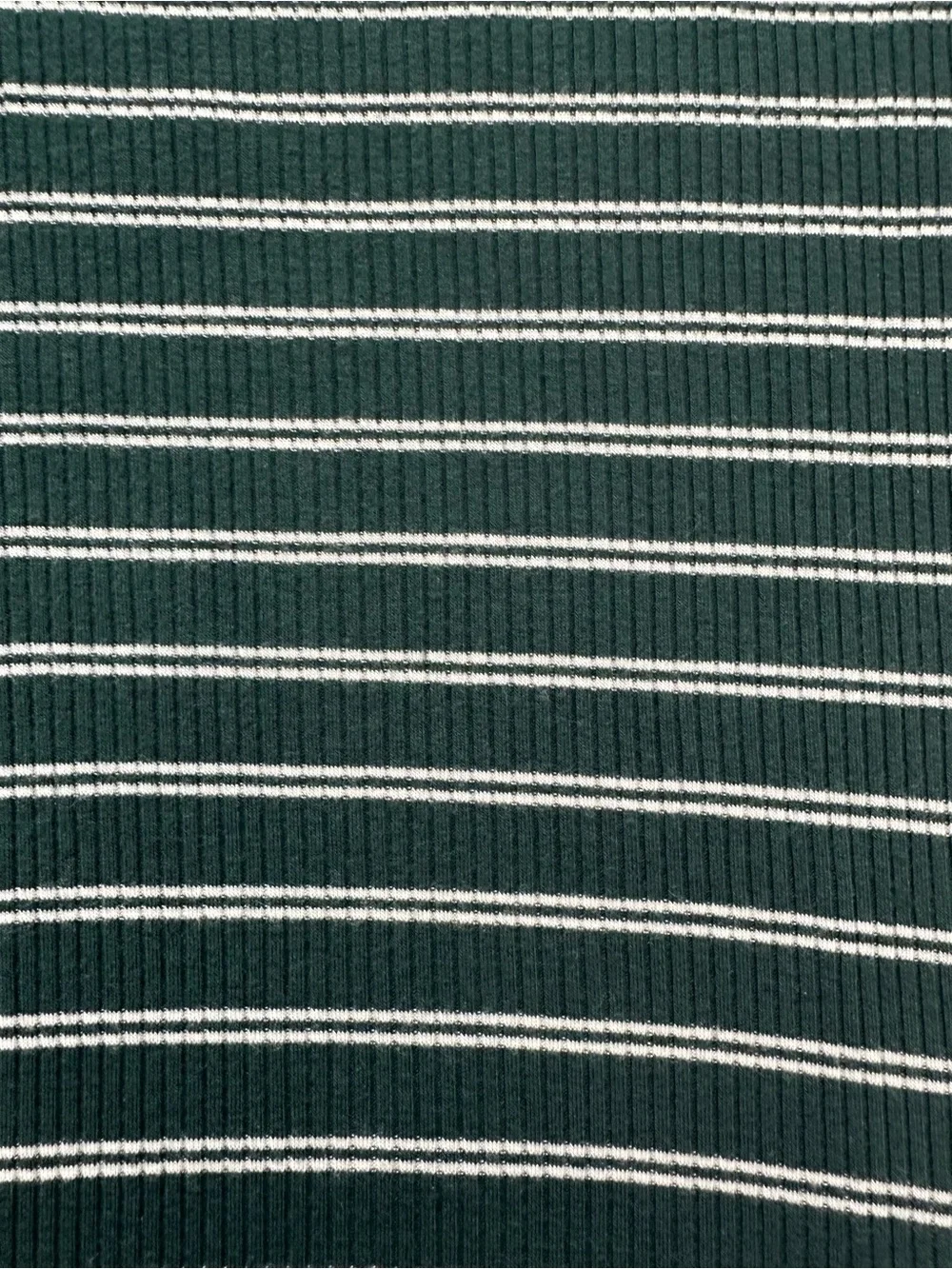 Casual Green Striped Scoop Neck Dress